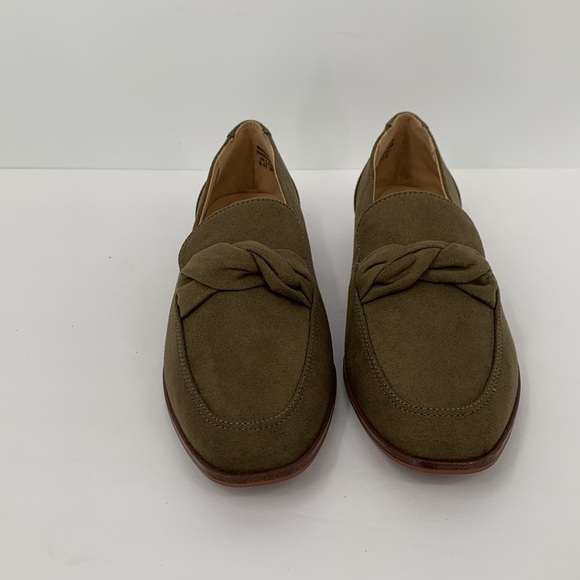 Market & Spruce Abrina loafer shoe flat olive green twist braid slip-on new 7.5 - Picture 3 of 6